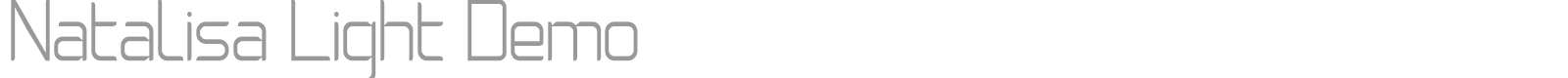 Natalisa font preview